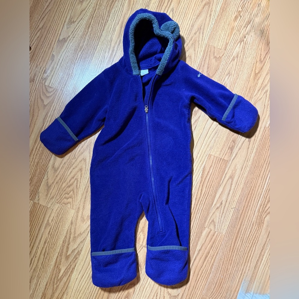 Purple Columbia Tiny Bear II Bunting (or similar Cuddle Club fleece bunting)